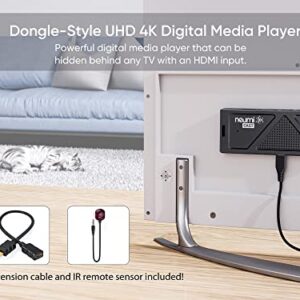 NEUMI Atom Cast 4K UHD Dongle Stick Digital Media Player, Wi-Fi Screen Mirroring Video/Photo/Music Casting and DLNA/UPnP Streaming, Reads USB Drives and Micro SD Cards, HEVC/H.265 4K/30fps, HDMI