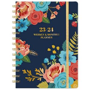 planner 2023-2024 – weekly planner 2023-2024 from july 2023 to june 2024, weekly monthly planner 2024, 6″ x 8.3″, 2023-2024 planner with inner pocket and 12 monthly tabs