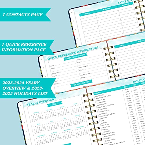 Planner 2023-2024 - Weekly Planner 2023-2024 from July 2023 to June 2024, Weekly Monthly Planner 2024, 6" x 8.3", 2023-2024 Planner with Inner Pocket and 12 Monthly Tabs