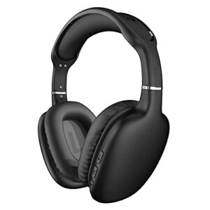 hypergear vibe wireless bluetooth headphones with mic, noise isolating fit, memory foam ear cup & quick paring for travel, home office, online (black)