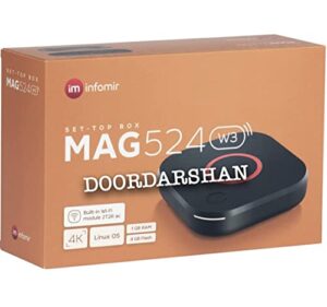 open box – genuine mag 524w3 4k , built-in dual band 2.4g/5g wifi, free remote control,hdmi cable and us plug – mag524w3 – mag 524 w3 – replacement for 324w2 and 424w3