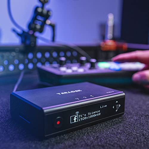 Teradek Vidiu X Ultra-Slim HD Live Streaming Encoder, Stream Live 1080p Video on Facebook, YouTube and More with Network Bonding and H.264 Compression, HDMI, RTMP(S), USB-C Power Input