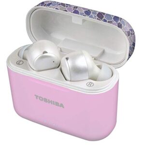 Toshiba Air Pro 2 True Wireless Stereo Earphones with Qi Wireless Charging, Lavender Terrazzo (RZE-BT750E)