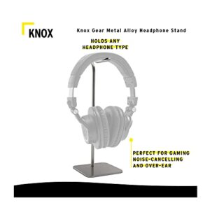 Knox Gear Metal Alloy Headphone Stand Compatible with All Headphones Including Gaming, Over-Ear, and Noise Cancelling headsets