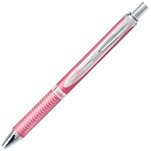 Pentel BL407PBPA EnerGel Alloy RT Premium Liquid Gel Pen, 0.7mm, Pink Barrel, Black Ink, 1 Count