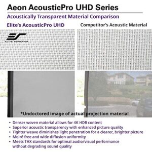 Elite Screens Aeon AUHD Series, 100-inch 16:9, 4K Home Theater Fixed Frame EDGE FREE Borderless Projection Sound Transparent Perforated Weave Projector Screen, AR100H2-AUHD