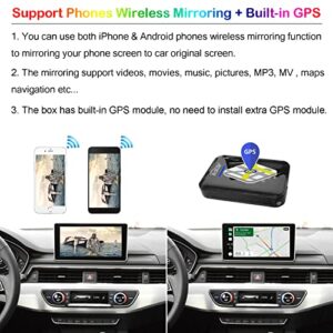 MMB 3RD Wireless CarPlay Multimedia TV Video Dongle AI Box, 4GB+64GB Android 11.0 OS, Wireless Mirroring, HDMI Output, USB Plays, Only Support 2017-2022 Cars with Factory Wired CarPlay Function