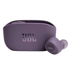 jbl vibe 100 tws – true wireless in-ear headphones – purple (renewed)