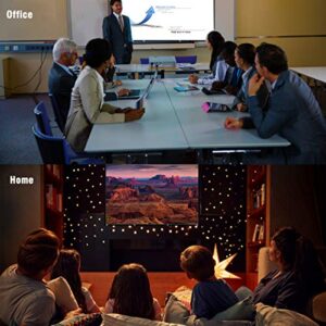 Projection Screen, 4K Projector Screen 120 inch, 16x9 HD 3D TV Projector Screen Outdoor Movie Screen Portable Projector Screen Foldable Projection Screen (120")