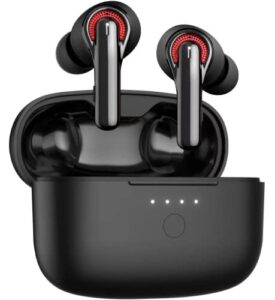 tribit [upgraded version] wireless earbuds, qualcomm qcc3040 bluetooth 5.2, 4 mics cvc 8.0 call noise reduction 50h playtime clear calls volume control true wireless bluetooth earbuds, flybuds c1