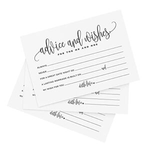 bliss collections mad libs advice and wishes cards for the new mr and mrs, bride and groom, newlyweds, perfect addition to your wedding reception decorations or bridal shower, pack of 50 4×6 cards