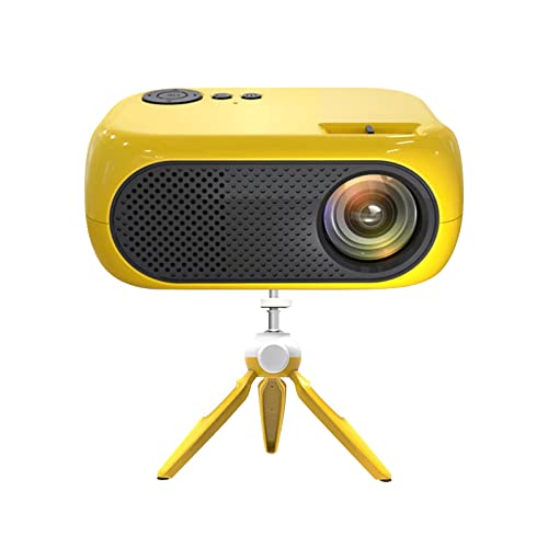 Projector, (U.S. Standard) LED Portable Mini Projector HD 1080P Projector U Disk Plug-in Card, Home HD Projector, with Tripod, External Audio Connection, Family Wonderful Gifts