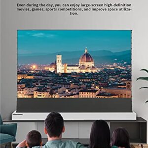 VIVID STORM SINCE 2004-Long Focus ALR Screen Material,White Housing Motorized Floor-Rising Projection Screen,Compatible with Lumen up to 2500ANSI of Ordinary Projector,VWSDSTALR120H