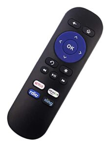 smartby replaced roku sling 1 new ir remote compatible with roku 1 2 3 4 hd lt xs xd roku express roku premiere, do not support for roku stick or roku tv