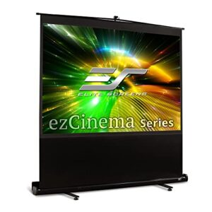 elite screens ezcinema 150″ diag. 4:3, manual pull up projector screen, movie home theater 8k 4k ultra hd 3d ready, 2-year warranty | f150nwv