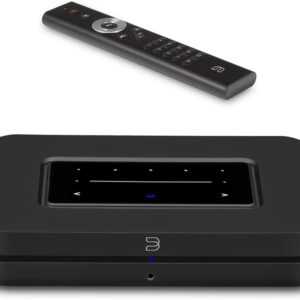 Bluesound Node Wireless Multi-Room Hi-res Music Streamer (N130) + RC1 Remote Combo Bundle (Black)