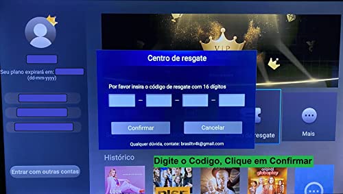 IPTV Brasil TV Brazil Renew Code One Year of TV Movies Channel Service Privileges Compatible with Aplicativo Brasil TV A1/2/3, Hbox 6/7, A1/2/3, HTV 3/5/7