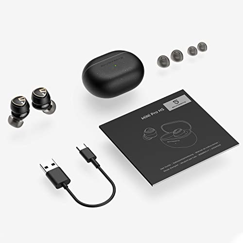 SoundPEATS Mini Pro HS Wireless Earbuds with Hi-Res Audio and LDAC Tech, Hybrid Active Noise Cancelling Bluetooth 5.2 Earphones, 6 Mics and ENC for Clear Calls, 28 Hours of Playtime, 70ms Game Mode