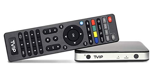 TVIP TV Box v.605 4K|HEVC High Performance Android & Linux |2X USB|Memory Storage 8 GB|4K|UHD|Stalker Player|M3U Player|Built-in Dual Band WiFi (2.4G/5G)|HDMI Cable|Amlogic S905X Quad Core 1.5 GHz