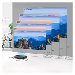 D6U 2100 ANSI Laser Projector 4K Ultra-Short Throw HDR10 Smart TV 3+64G 5G WiFi 10W Speaker Home Theater