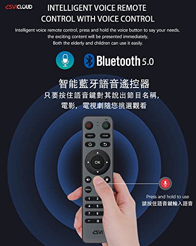 SVICLOUD 8P Android Mini Box 2022 4+64GB Smart AI Voice Remote Ultra HD 2.4/5.8G WiFi Chinese TV Certified Overseas Version