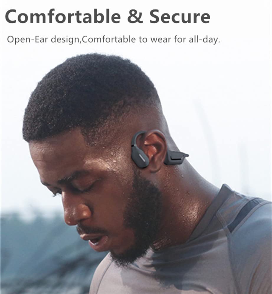 Bone Conduction Headphones Open Ear Headphones Bluetooth Wireless Headset Earpiece Running Wireless Earphone Support MP3 Play 32G Memory