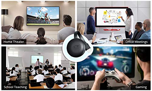 TV Buddy® Caster Wireless Streaming Full HD Videos Movies from Smartphone Tablet Computer to Widescreen TV Support AirPlay DLNA Miracast AirMirror Cross-System Mirroring