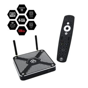 BuzzTV X5 TV Box - Android OS 11 - Amlogic 905x4-4GB DDR - 128GB eMMC