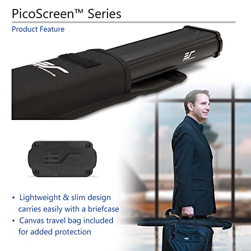 Elite Screens PicoScreen Series, Light-Weight Pull Up Manual Projector Screen, 45-inch 16:9, Portable Table-Top Pull-Up Home Theater Movie Office Classroom Fiberglass Projection Screen, PC45W, Black