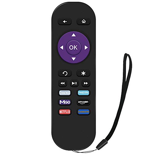 Gvirtue Lost Remote Control Replacement Compatible with Roku 1, Roku 2, Roku 3, Roku 4, (HD, LT, XS, XD), Roku Express. Do NOT Support Roku Stick, Roku Premiere, Roku Ultra, Roku TV or Roku Game