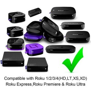 Gvirtue Lost Remote Control Replacement Compatible with Roku 1, Roku 2, Roku 3, Roku 4, (HD, LT, XS, XD), Roku Express. Do NOT Support Roku Stick, Roku Premiere, Roku Ultra, Roku TV or Roku Game