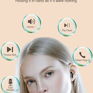 Wireless Earbud, Bluetooth 5.3 Headphones with ENC HD Mic, Bluetooth Earphones with Deep Bass, Bluetooth Earbud in Ear Noise Cancelling, 40H Wireless Headphones IP7 Waterproof Ear Buds[2022 Upgrade]
