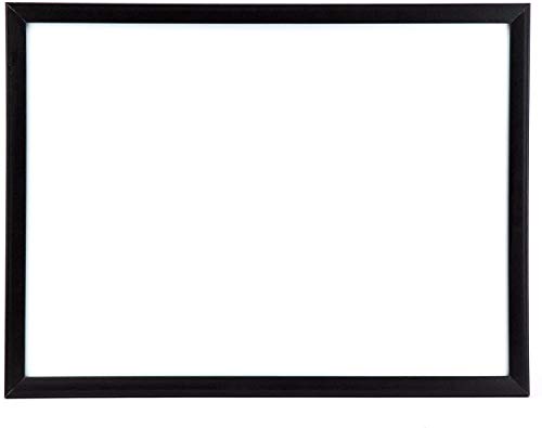 U Brands Magnetic Dry-Erase Board, 24 X 18 Inches, Black Wood Frame