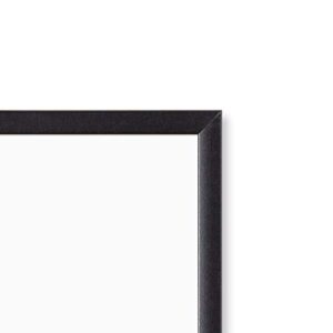U Brands Magnetic Dry-Erase Board, 24 X 18 Inches, Black Wood Frame
