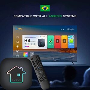 2023 H8 IPTV Brazil htv8 htv Box 2023 IPTV Brazil Advanced Version with Ultra Clear Resolution Videos, On-Demand Programs, Easy Set-up, WiFi/Bluetooth Supported