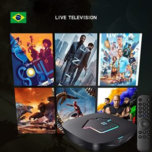 2023 H8 IPTV Brazil htv8 htv Box 2023 IPTV Brazil Advanced Version with Ultra Clear Resolution Videos, On-Demand Programs, Easy Set-up, WiFi/Bluetooth Supported