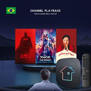 2023 H8 IPTV Brazil htv8 htv Box 2023 IPTV Brazil Advanced Version with Ultra Clear Resolution Videos, On-Demand Programs, Easy Set-up, WiFi/Bluetooth Supported