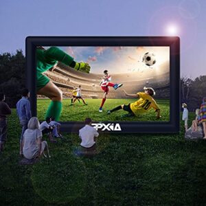 PPXIA Inflatable Movie Screen 25ft Outdoor Projector Screen with Air Blower, Supports Front and Rear Projection Blow Up Screen for Movie Nights Backyards Pool Party