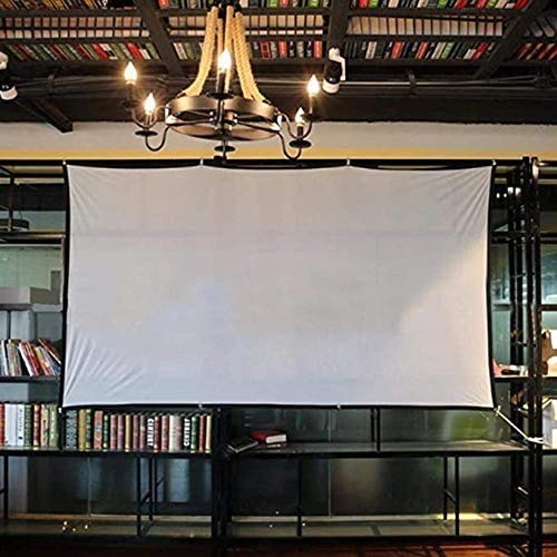 VARWANEO 4:3 Portable Projector Screen Hd Folding Anti-Folding Indoor Outdoor Movie Screen Projector for Home Office Outdoor