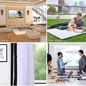 VARWANEO 4:3 Portable Projector Screen Hd Folding Anti-Folding Indoor Outdoor Movie Screen Projector for Home Office Outdoor