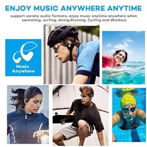 Waterproof Headphones for Swimming,IPX8 Waterproof 8GB MP3 Player Sports Swimming Headphones Wireless +an Extra Magnetic Charging Cable