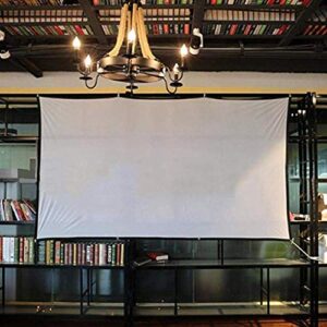 portable video projector screen, hd 4:3 foldable anti-crease projector movies screen, portable polyester fabric household movie screen for home theater indoor outdoor