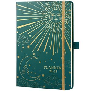 planner 2023-2024 – weekly monthly planner 2023-2024, 2023-2024 calendar planner from july 2023 – june 2024, 5.75″ x 8.4″, planner 2023-2024 with inner pocket, sticker, pen holder, elastic closure