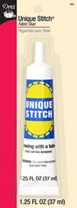 dritz 398 unique stitch stitchless sewing liquid adhesive, clear, 1.25-fluid ounce