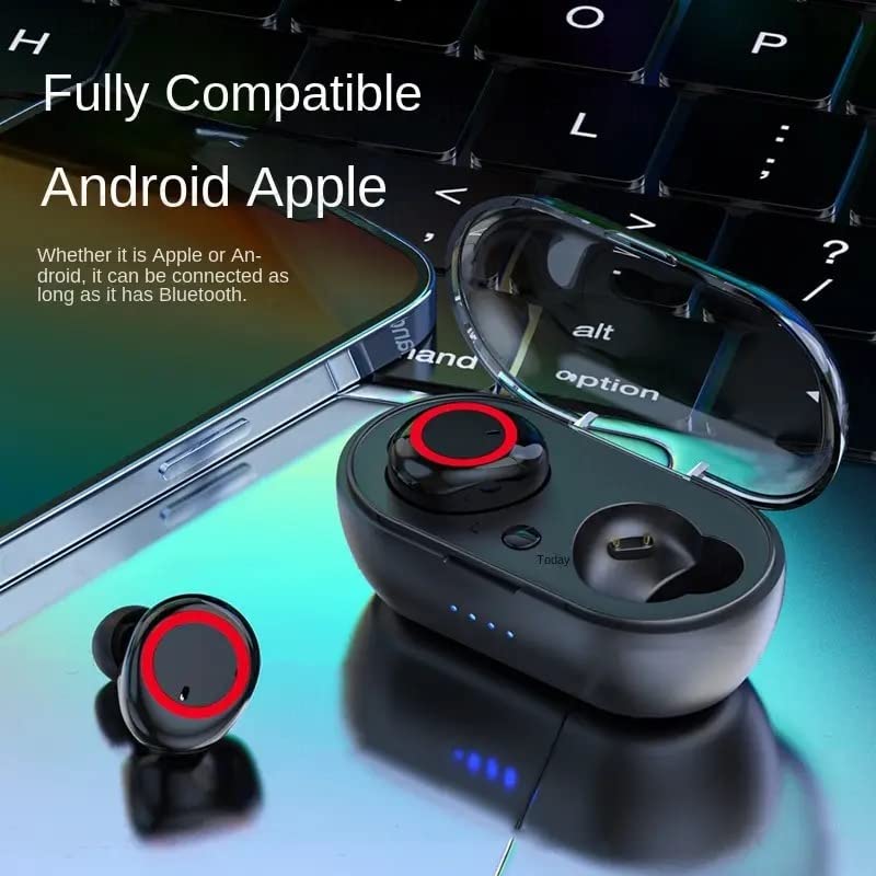 Y50 Bluetooth Earphone Outdoor Sports Wireless Headset 5.0 with Charging Bin Power Display Touch Control Headphone Earbuds