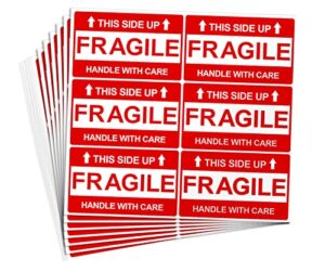 3×5 inch fragile stickers for shipping, 198 pcs fragile stickers, strong adhesive fragile labels, handle with care stickers for shipping, fragile stickers for moving