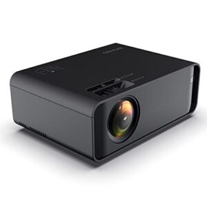 WENLII Black Portable Projector High Definition Mobile Phone Same Screen Projector Home Theater Projector