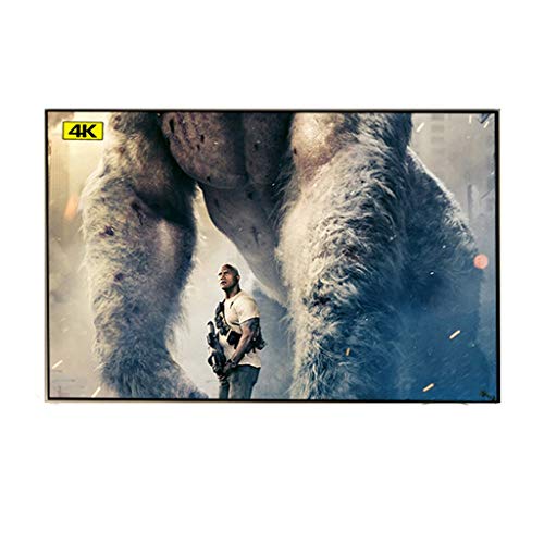 LIRUXUN Ambient Light Rejecting ALR 80 90 100 120 133 Inch Fixed Thin Frame Projector Screen for Home Theater Projection (Size : 150 inch)