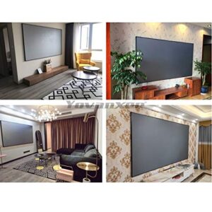 LIRUXUN Ambient Light Rejecting ALR 80 90 100 120 133 Inch Fixed Thin Frame Projector Screen for Home Theater Projection (Size : 150 inch)