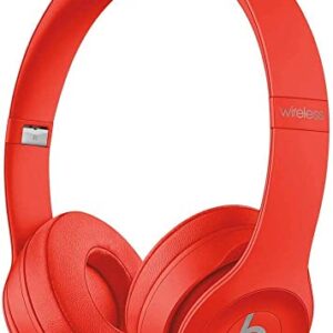 Beats Solo3 Wireless On-Ear Headphones - Citrus Red (Renewed)
